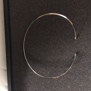 Lia Sophia silver tone “Deb” collar necklace 15-16